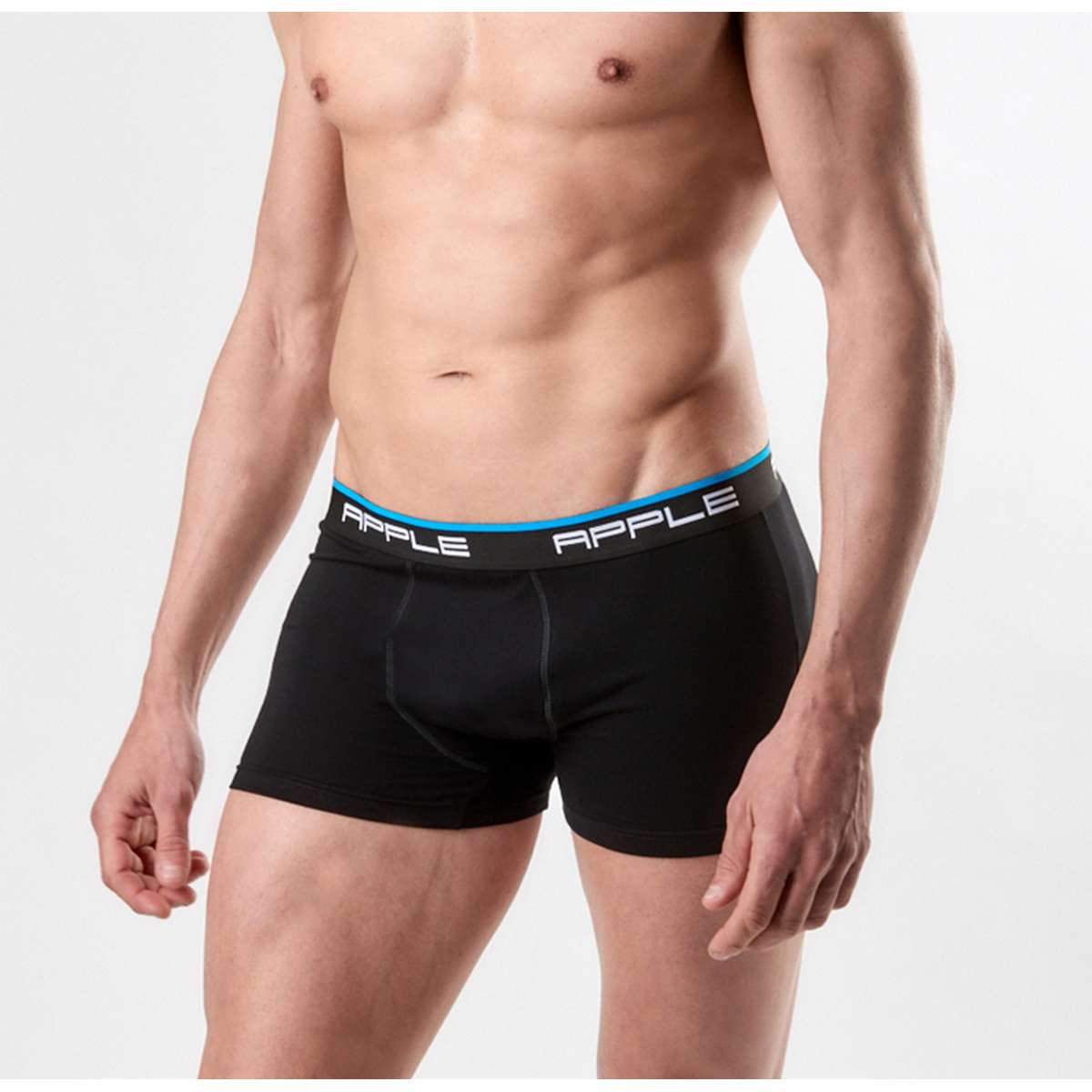 APPLE BOXER MEN΄S COTTON BOXER 0112934 2PACK BLACK / BLACK  - Μαύρο - M